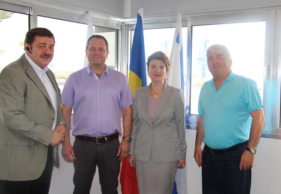 שגרירת רומניה בישראל ביקרה בנמל אשדוד
