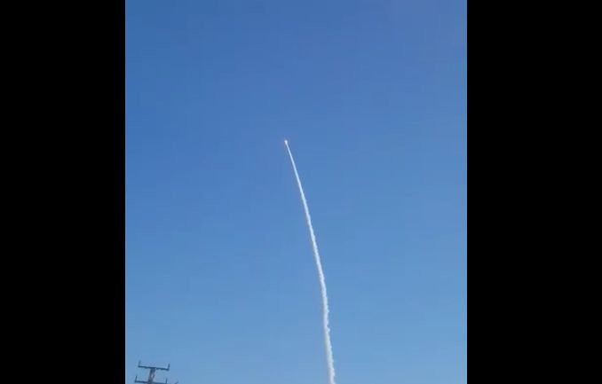 מערכת הביטחון שיגרה טיל באזורנו (צפו בסרטון)