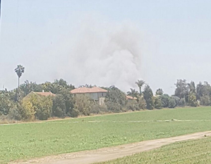 שוב שריפה באזור אשדוד - עשן כבד בכניסה לעיר
