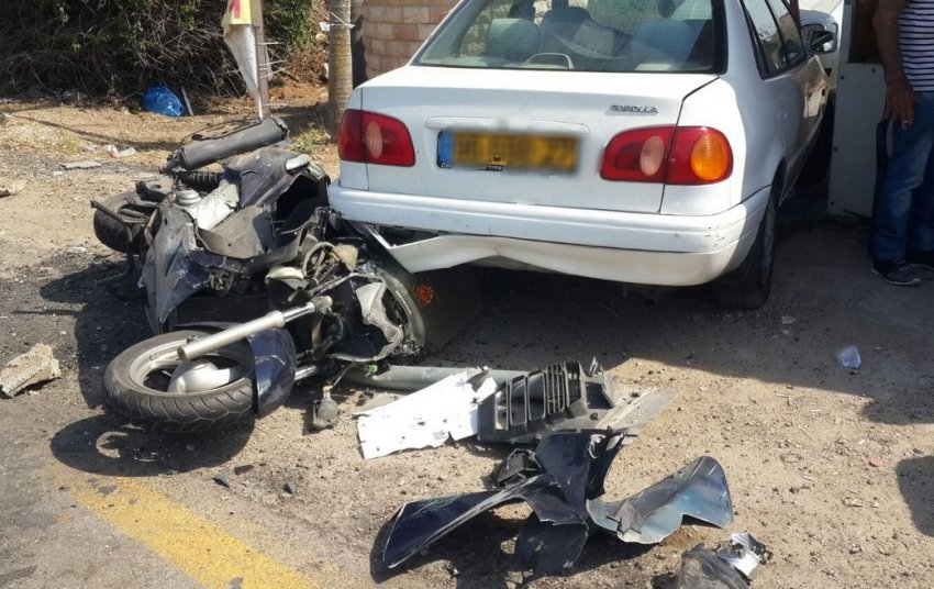 תאונת דרכים בכביש אשדוד - אשקלון, פצוע במקום