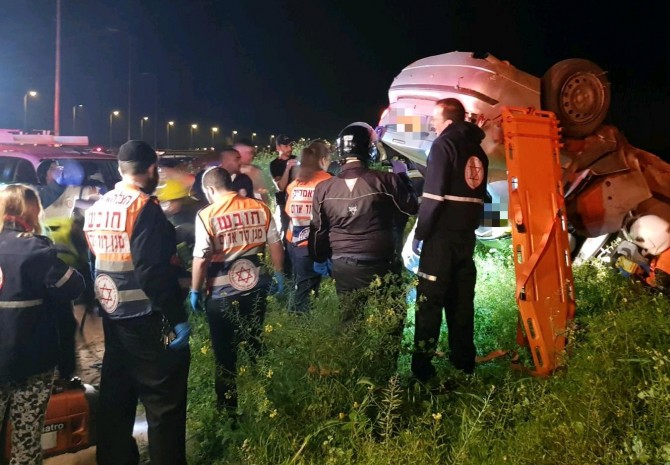 פצוע קשה בתאונה בכביש אשדוד - אשקלון