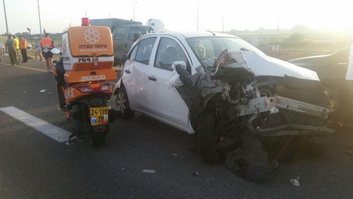 פצועים רבים בתאונה בכביש אשדוד אשקלון