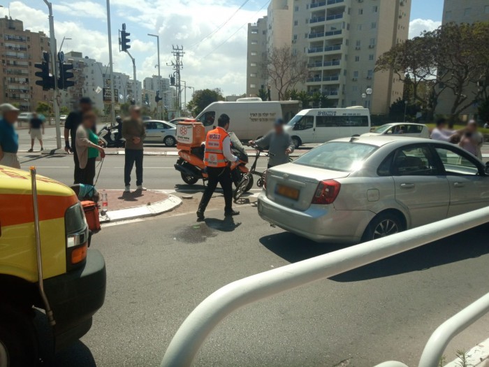 ילד בן חמש נפצע בתאונת דרכים באשדוד