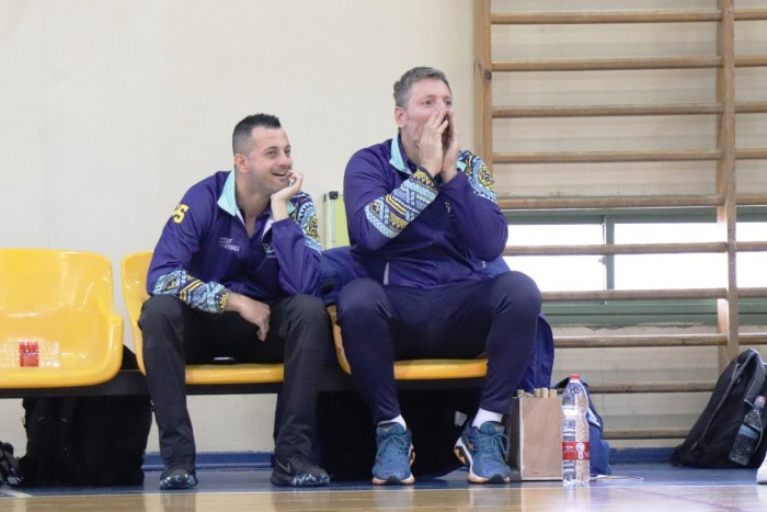 מנהלי מועדון מכבי AOV אשדוד- (מימין) אורי שפירא ואלכס בובריק. 
(צילום מכבי AOV אשדוד)