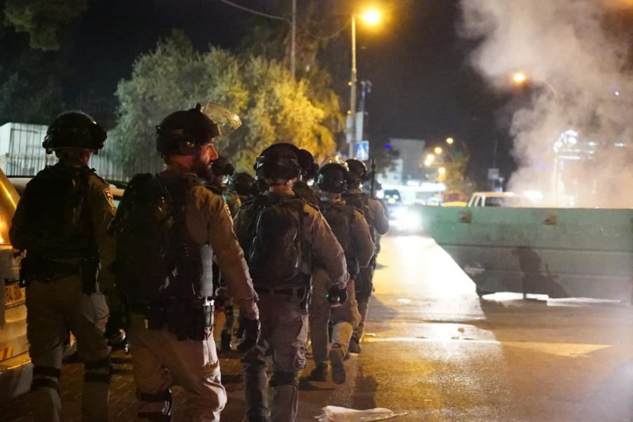 שוטרי מג"ב בהתפרעויות בירושלים (צילום: דוברות המשטרה)