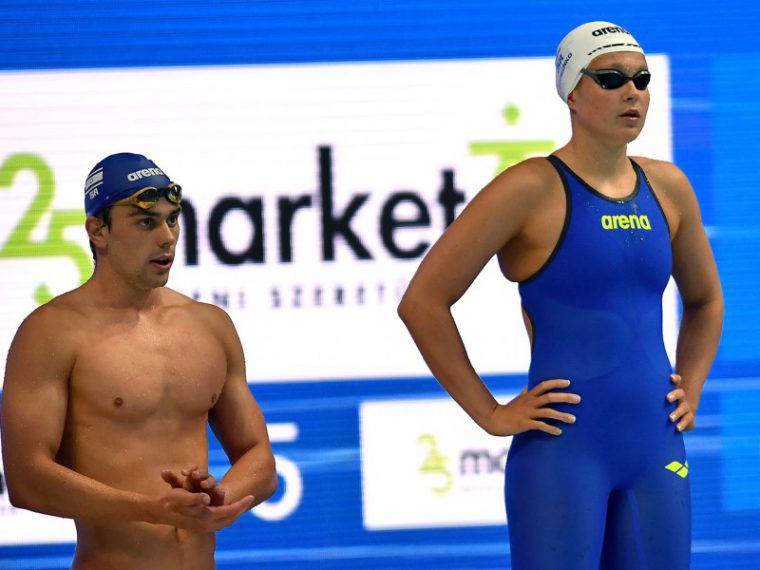 אנסטסיה גורבנקו ודניס לוקטב. (תמונות: באדיבות איגוד השחייה).